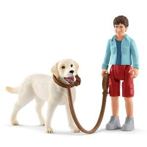 Schleich Walking with Labrador Retriever NIB